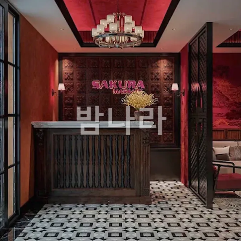 다낭 뉴 사쿠라 마사지 로비와 내부 분위기