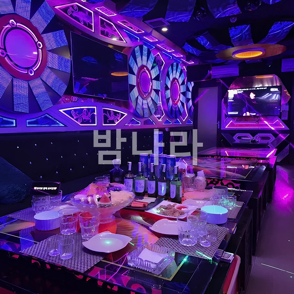 호치민 102 가라오케 소파 좌석과 대형 화면