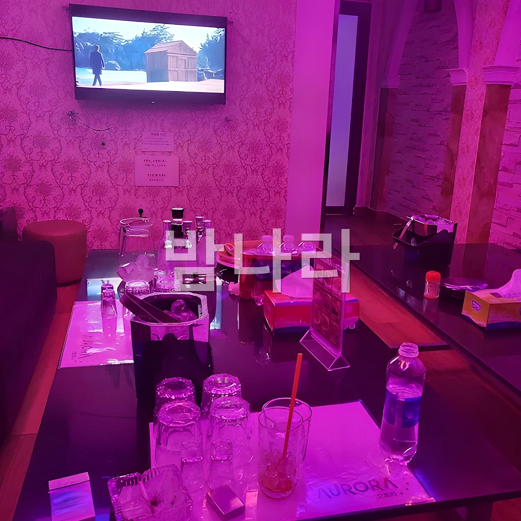 호치민 오로라 가라오케 룸에서 어울리는 분위기