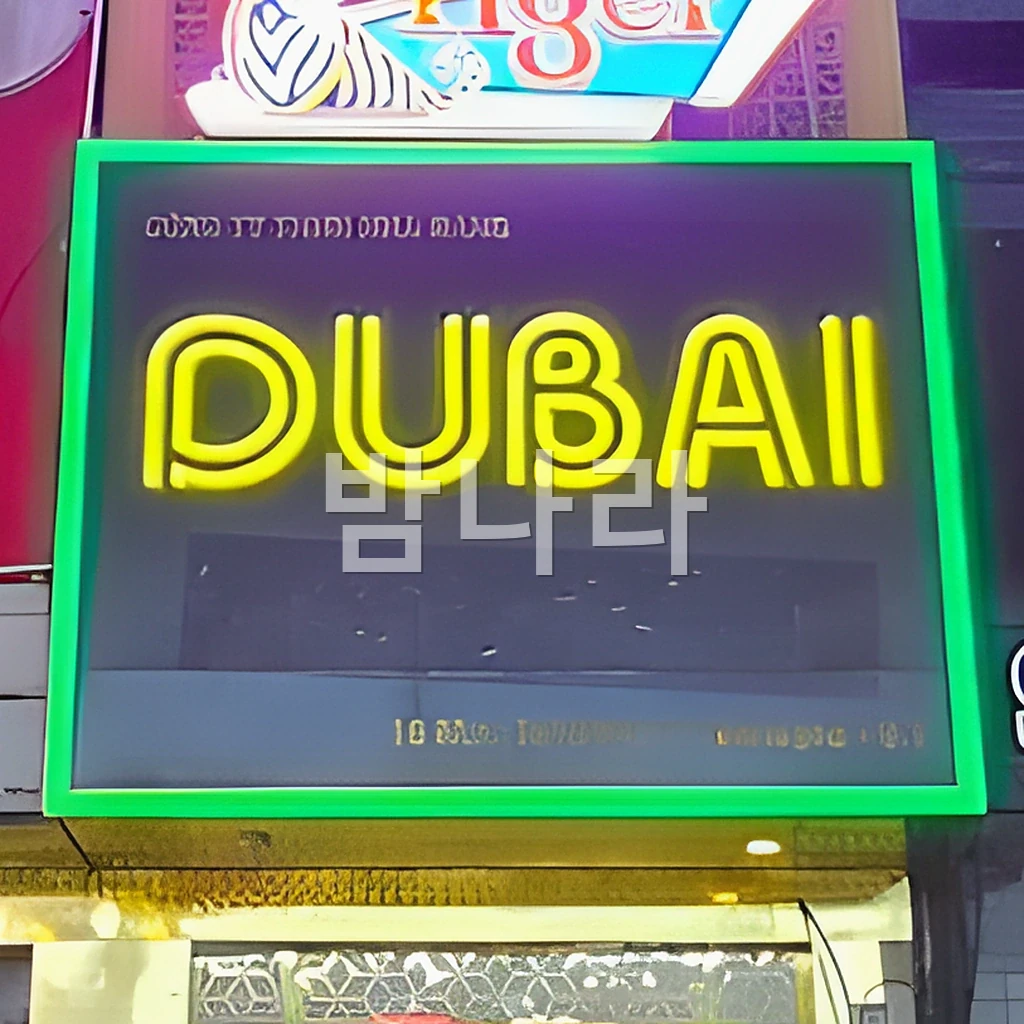 호치민 두바이 가라오케 건물 외관과 막티부이 거리 야경