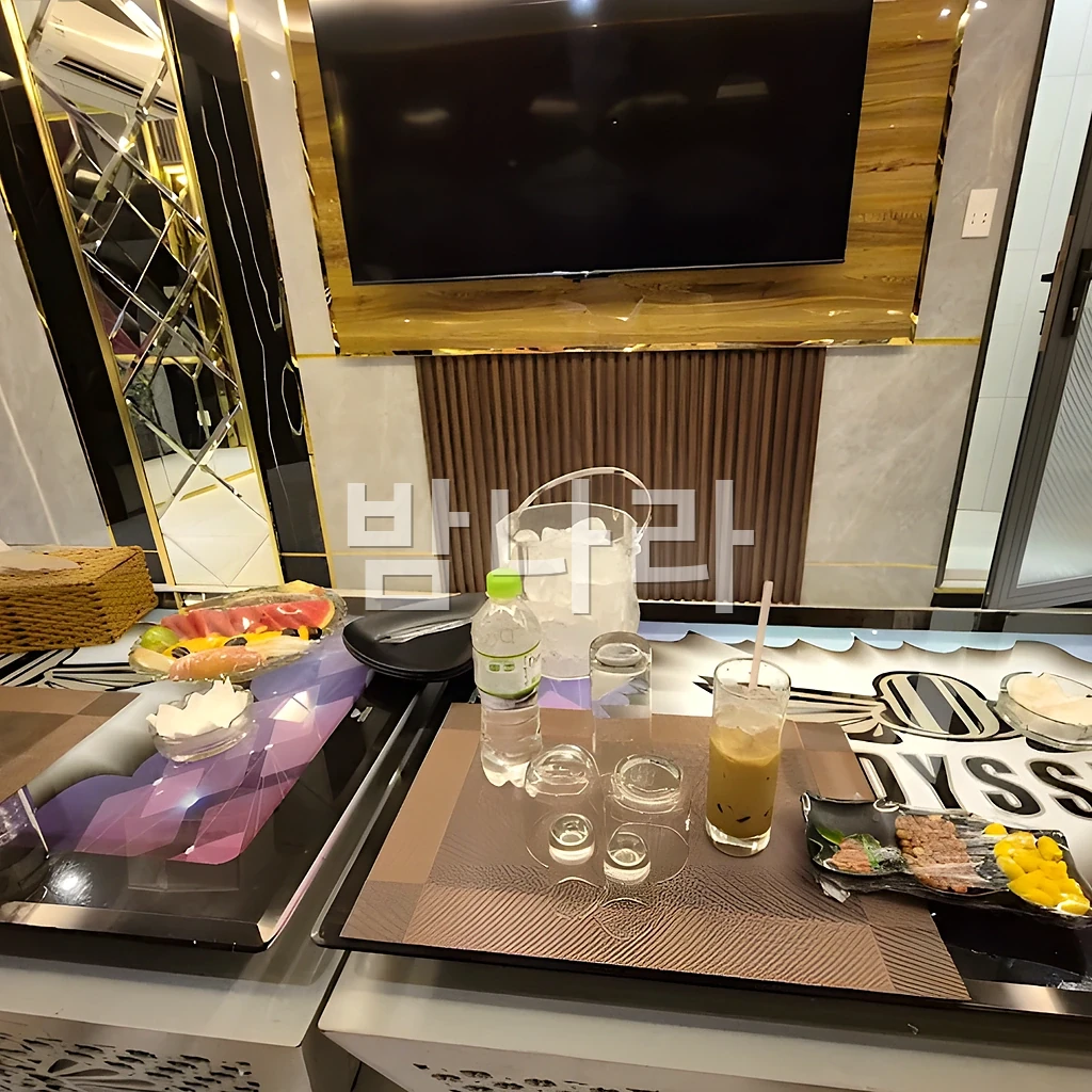 호치민 오디세이 가라오케 룸에서 노래를 즐기는 분위기