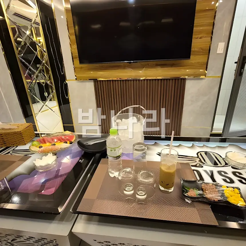 호치민 오디세이 가라오케 룸에서 노래를 즐기는 분위기