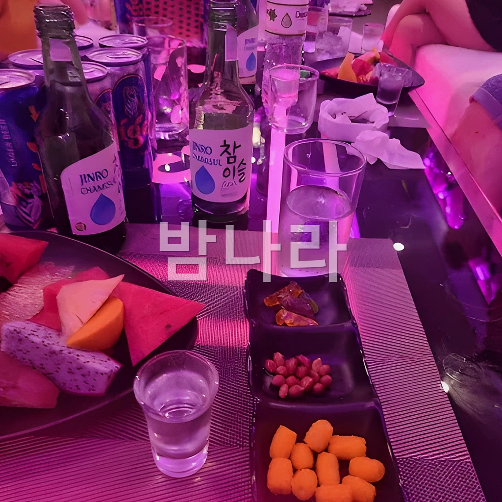 호치민 산토끼 가라오케 룸 인테리어와 좌석 배치