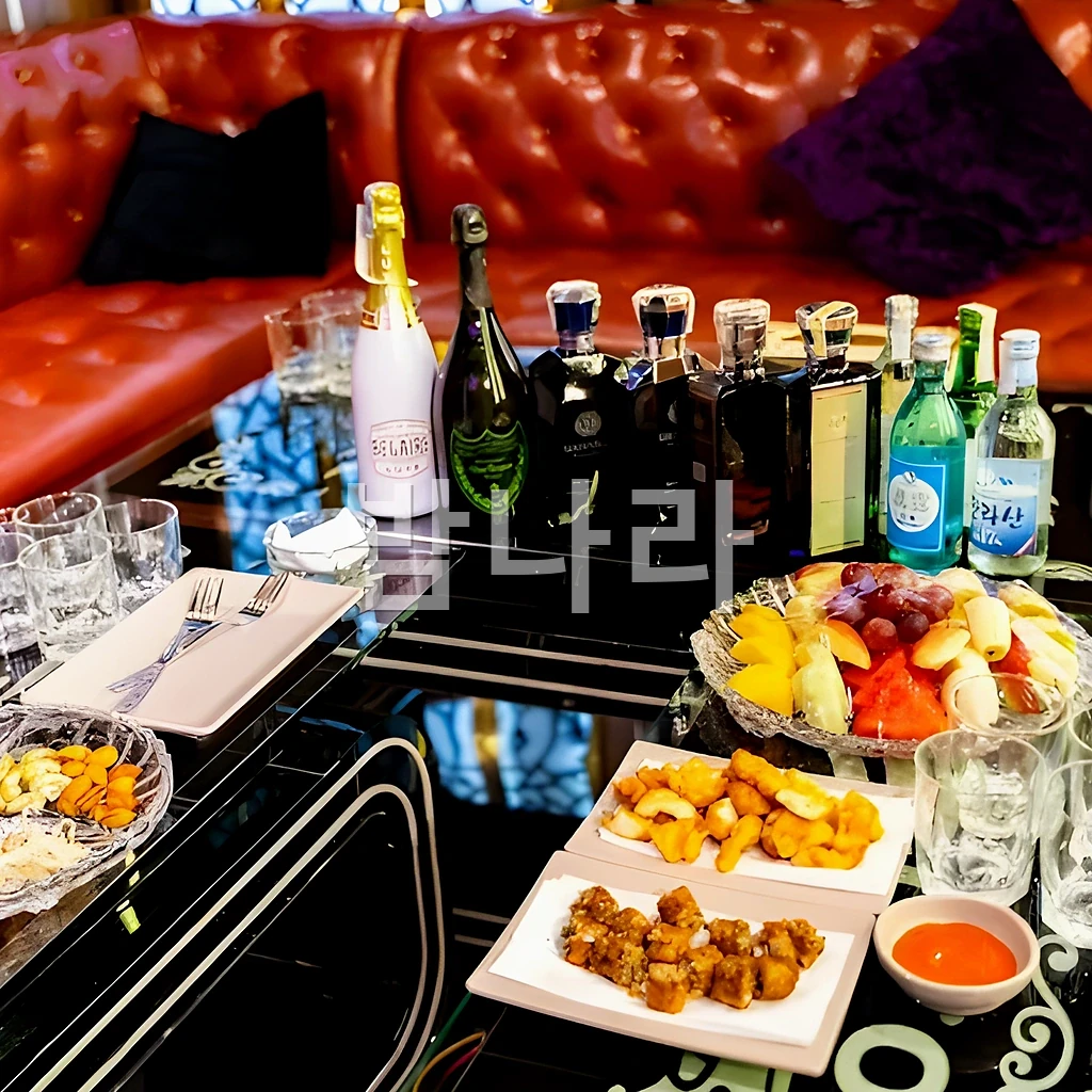 호치민 더원 가라오케 마무리 무렵 룸의 차분한 분위기