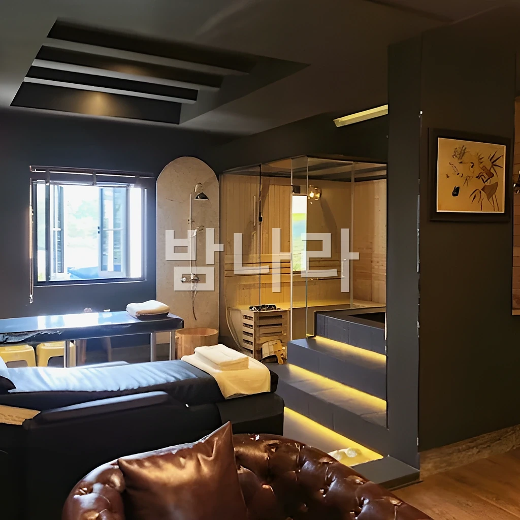 호치민 바나나 사우나 휴게 공간 분위기