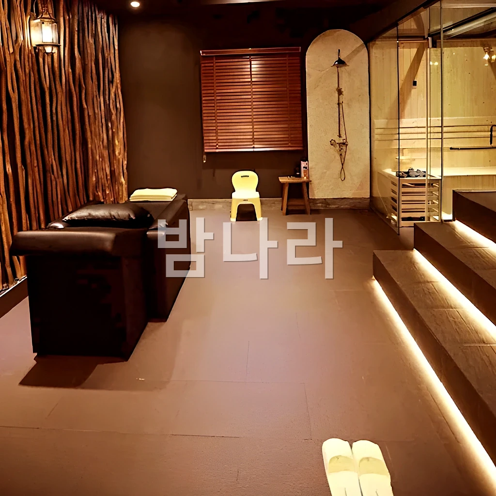 호치민 바나나 사우나 시설과 휴게 분위기