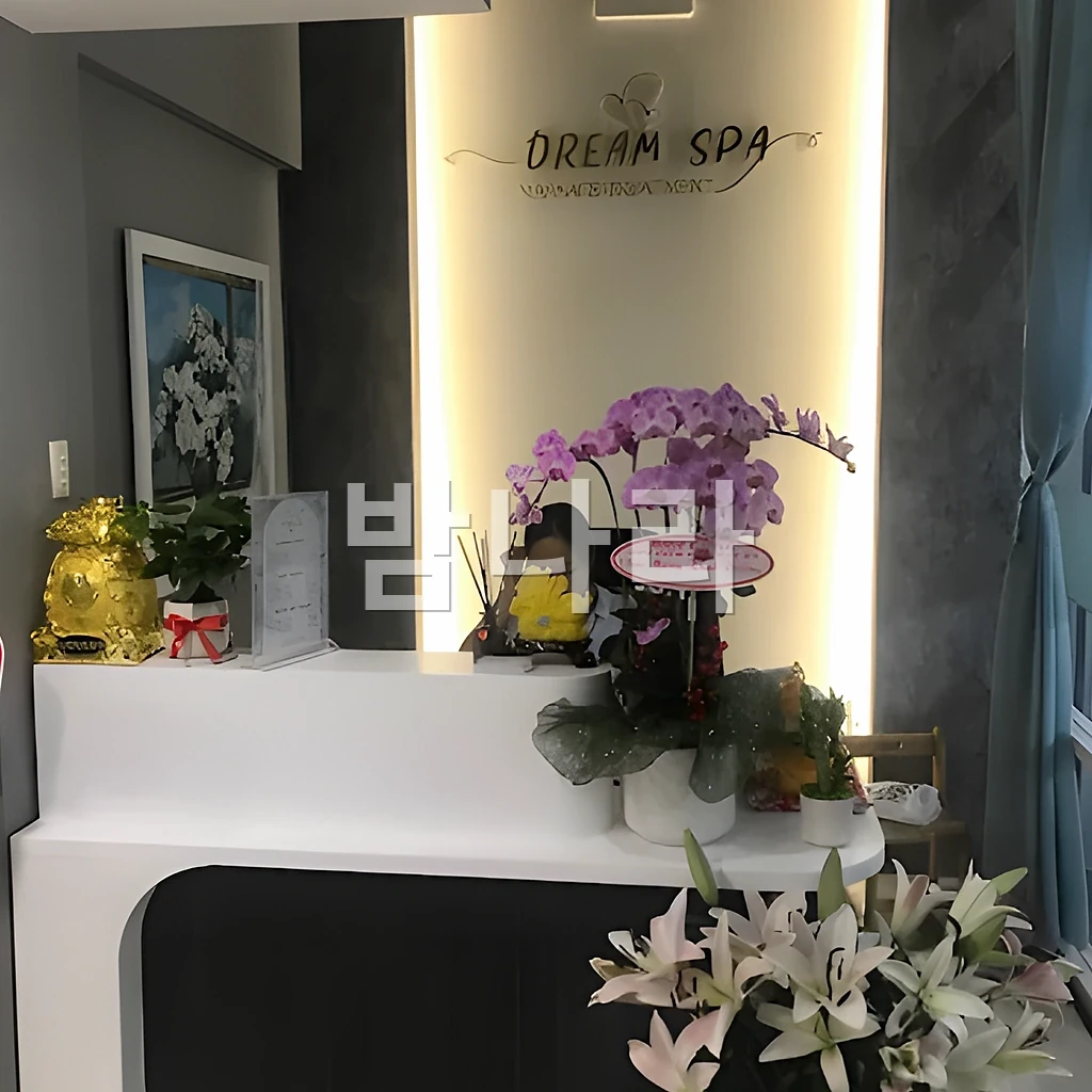 호치민 드림 마사지 푸미흥 매장 입구와 간판