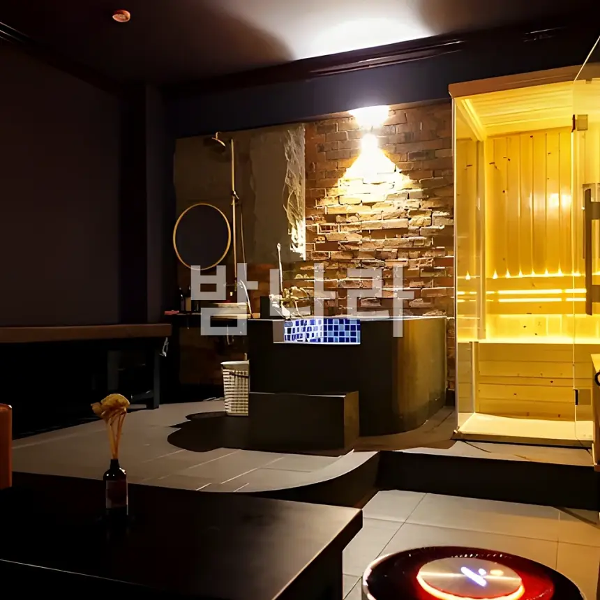 호치민 두리안 마사지 관리룸과 사우나 시설 내부