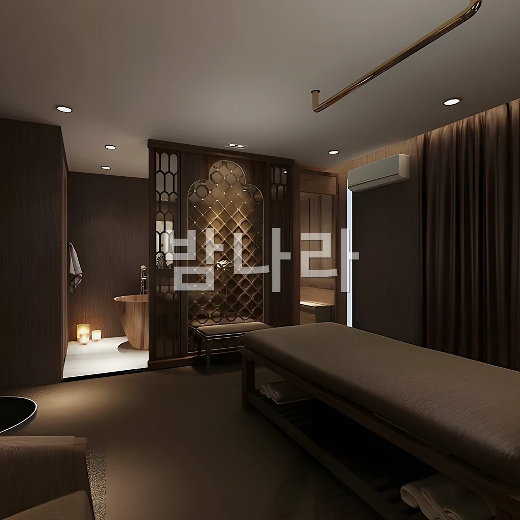 호치민 루나 마사지 로비와 내관 분위기