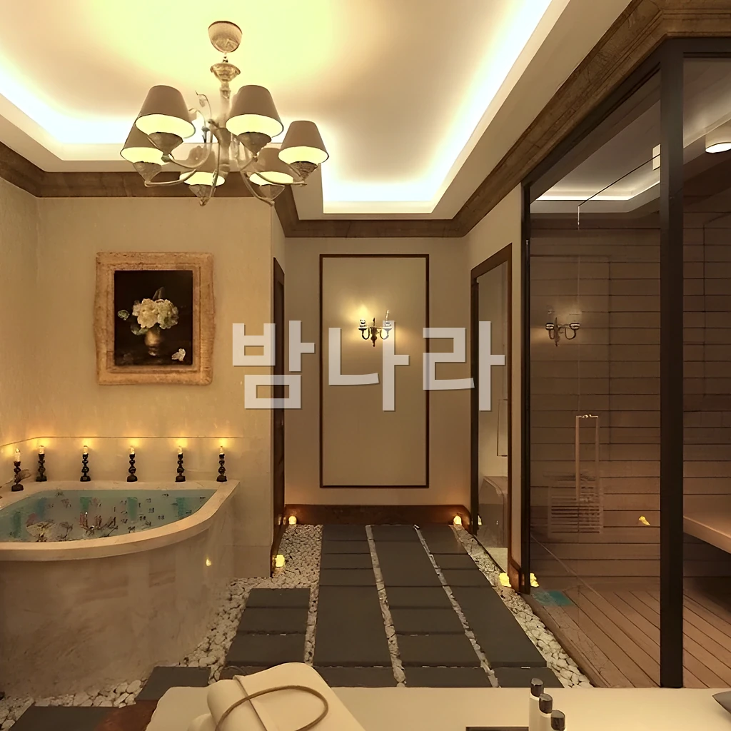 호치민 민땀 마사지 VIP룸 분위기와 조명