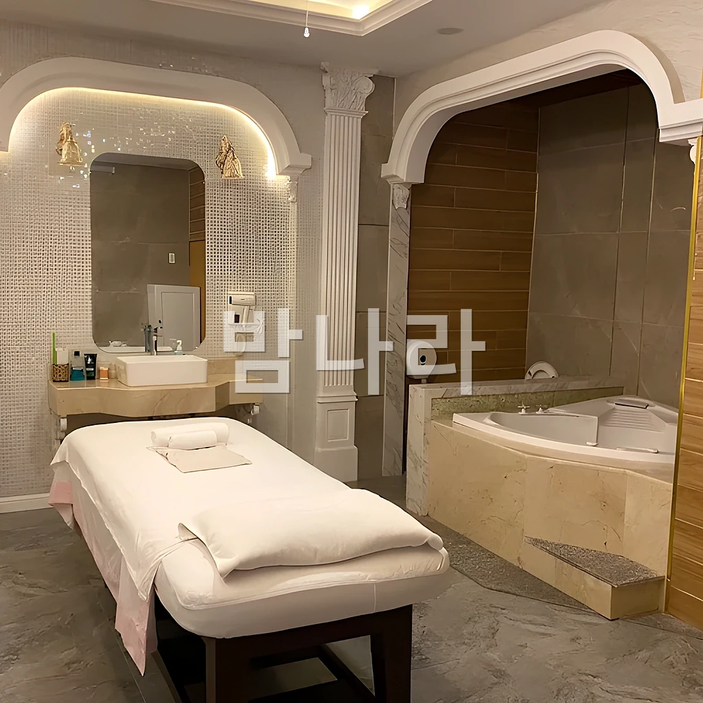 호치민 풍투이 마사지 프라이빗 관리룸 내부