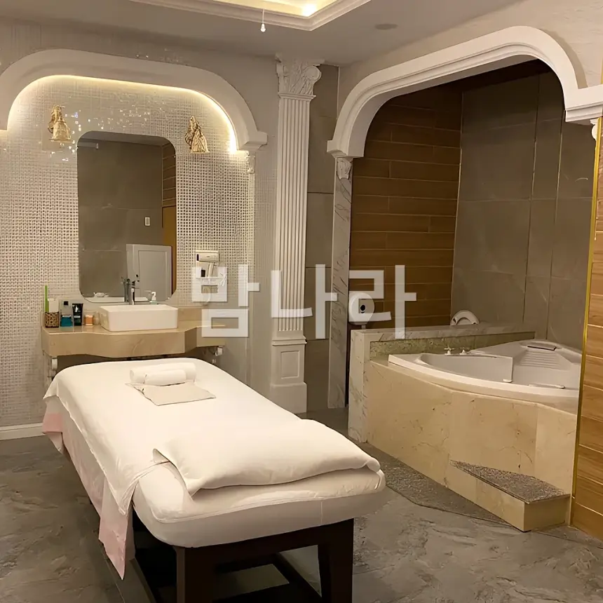 호치민 풍투이 마사지 프라이빗 관리룸 내부