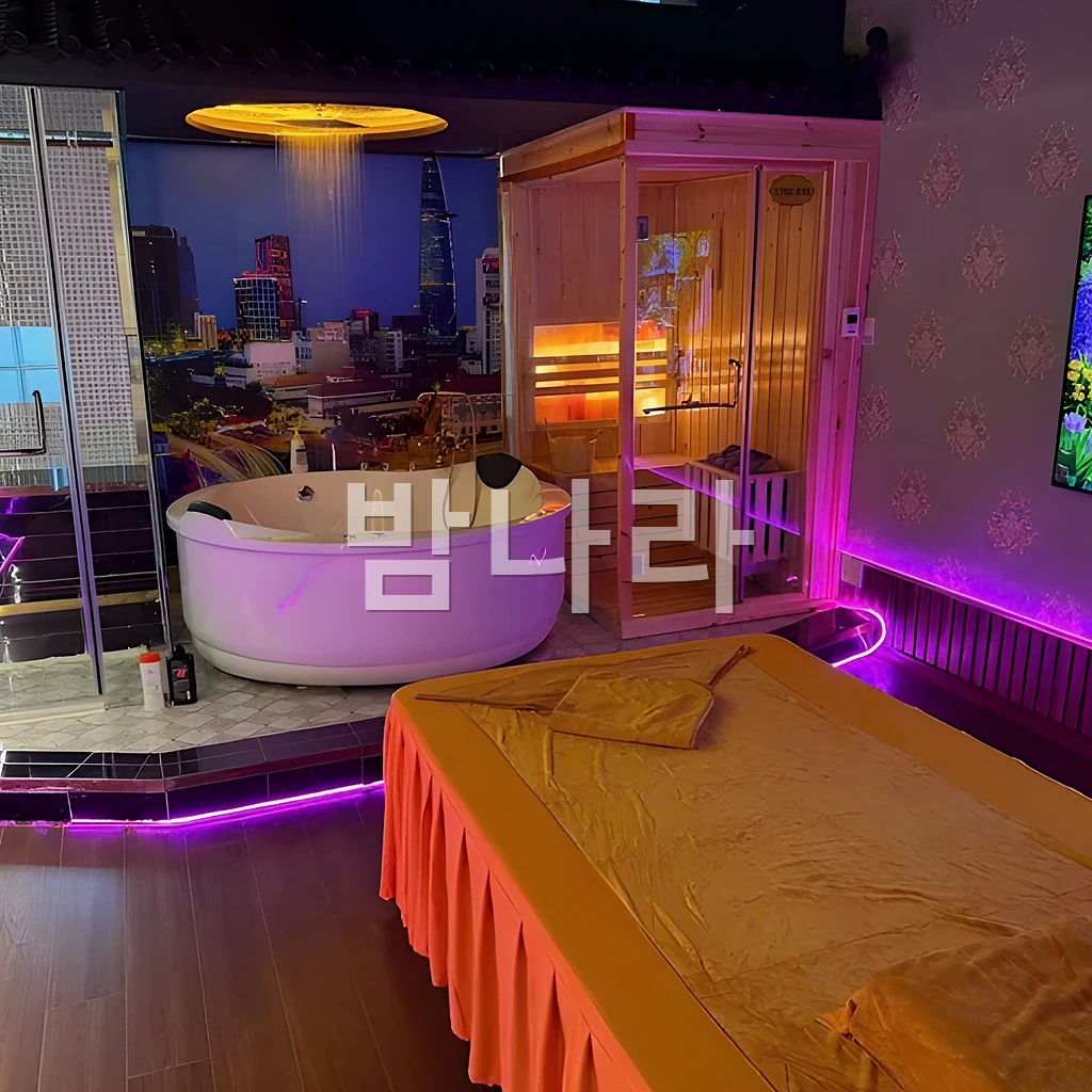 호치민 살라 리버사이드 시설과 룸 분위기