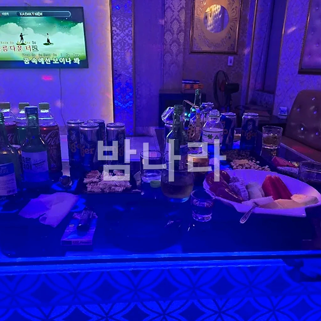 하노이 존슨 가라오케 프리미엄 룸 인테리어와 소파