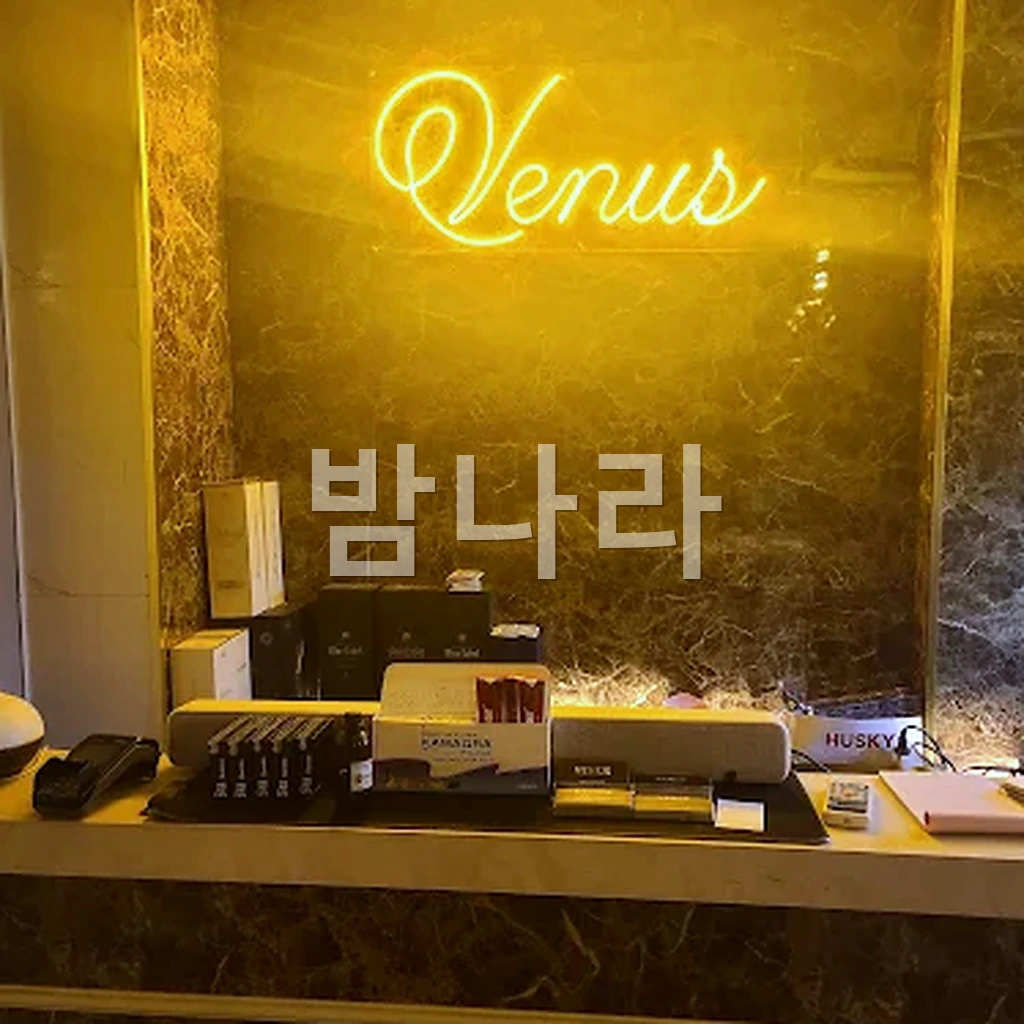 하노이 비너스 가라오케 입구와 단독 건물 외관