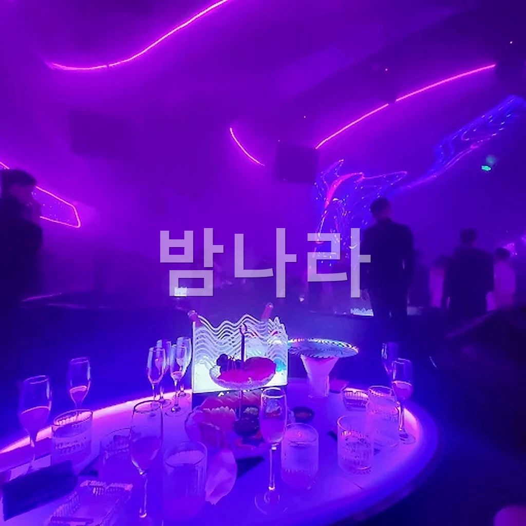 나트랑 알파 클럽 DJ 부스와 달아오른 플로어의 관객들
