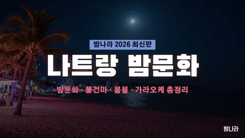 나트랑 밤문화 가이드 2026 — 비치클럽·불건마·붐붐·가라오케 위치·가격 정리